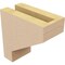 Ekena Millwork 3"W x 6"D x 6"H Classic Clemmons Rough Cedar Woodgrain TimberThane Corbel, Primed Tan CORUR03X06X06CLERCPR - alternate 4